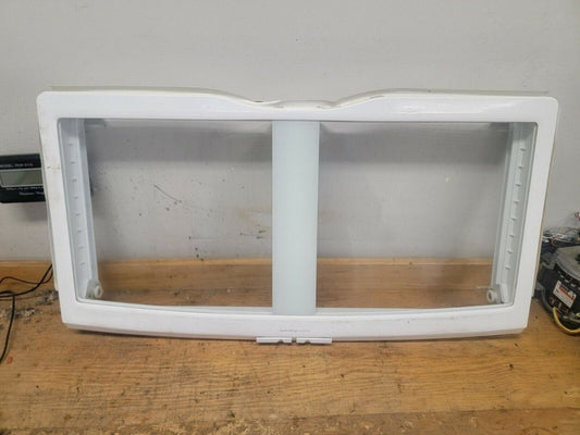 GE Refrigerator Compl. Crisper Cover w/ Glass Part # WR32X10614 - ApplianceSolutionsHub