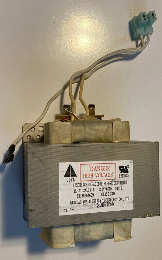 Genuine LG EBJ60664608 OEM EBJ60664607 EBJ60664609 Microwave Transformer - ApplianceSolutionsHub