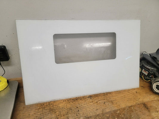 Genuine Maytag Range Oven Outer Door Glass White 74006395 - ApplianceSolutionsHub