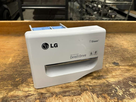 LG Dishwasher Complete Detergent Drawer w/ some wear Part # AGL55862113 - ApplianceSolutionsHub