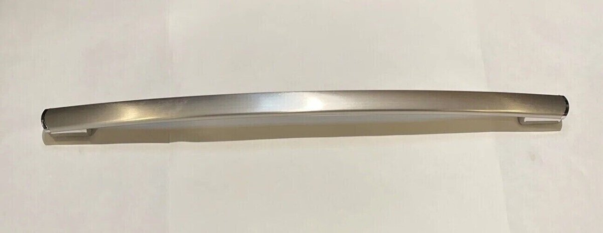 WB15X24967 OEM GE Range Oven Door Handle Stainless Steel - ApplianceSolutionsHub