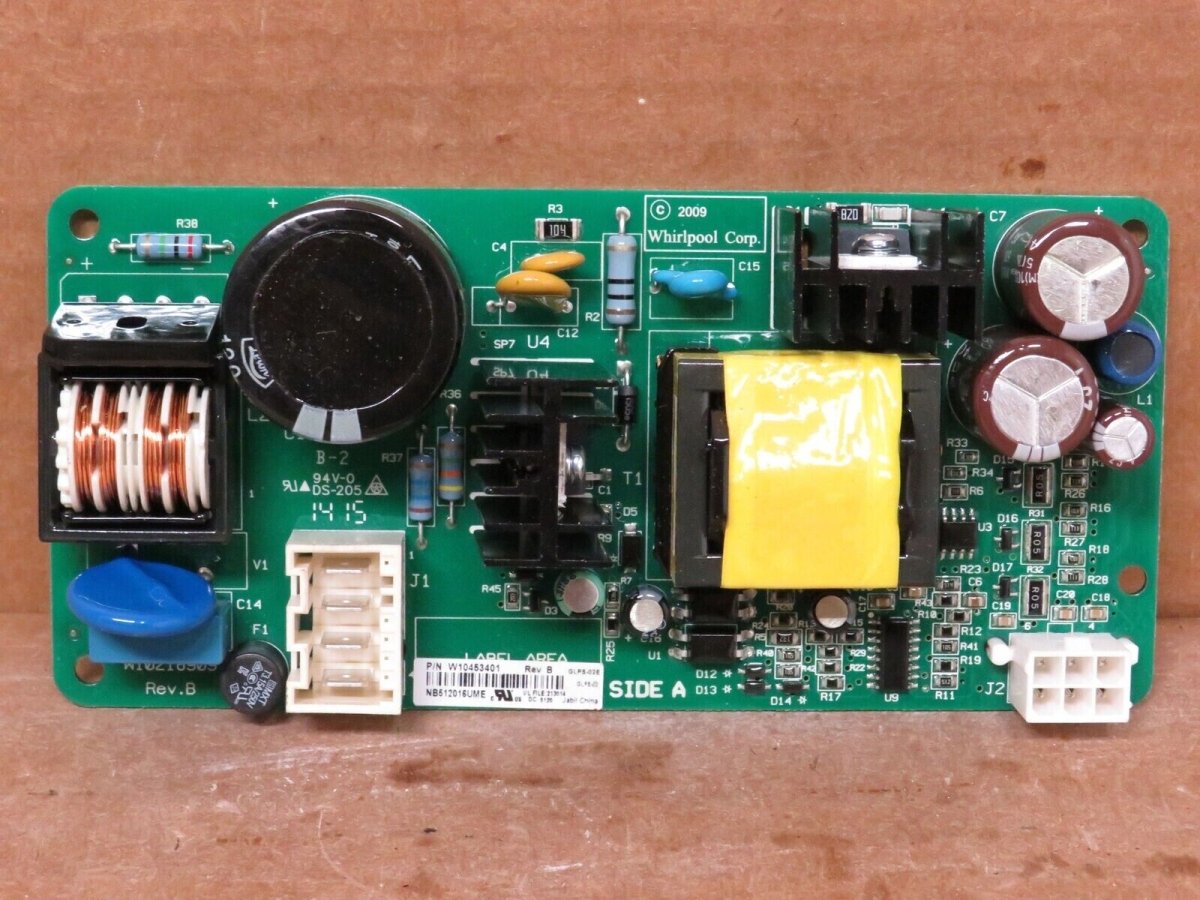 Whirlpool Refrigerator Control Board Part # W10453401 Rev. B - ApplianceSolutionsHub