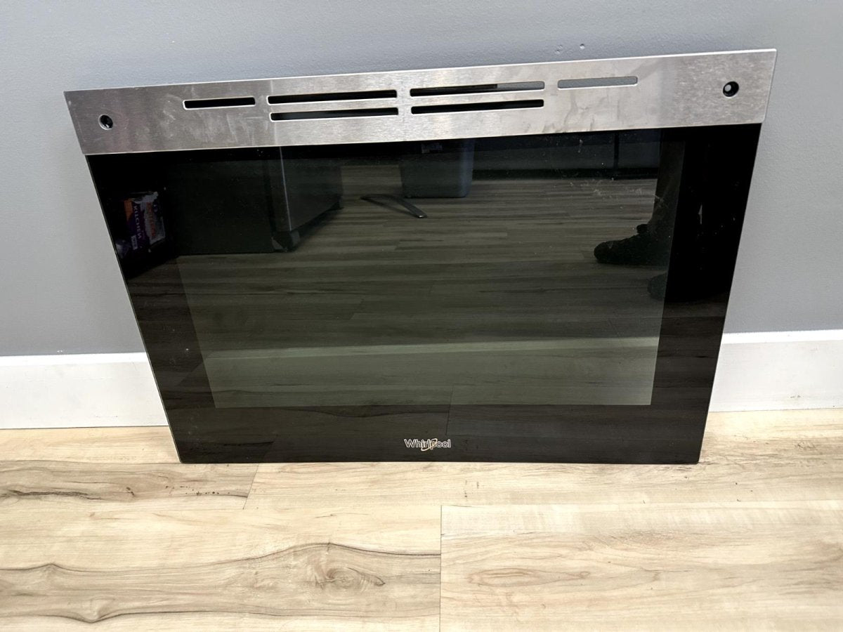 WHIRLPOOL W11497630 W11620722 Range Oven Glass Door Stainless - ApplianceSolutionsHub