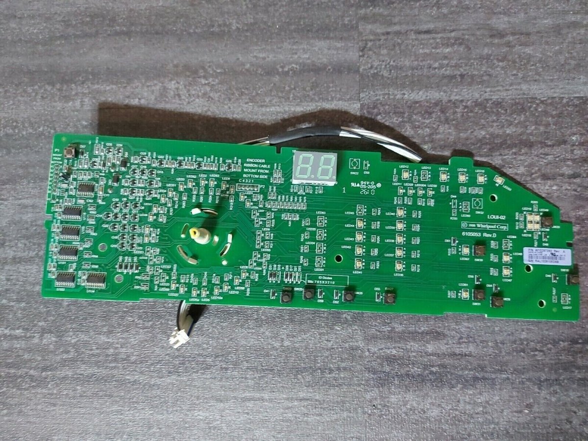 WHIRLPOOL WASHER CONTROL BOARD W10297392 Rev A - ApplianceSolutionsHub