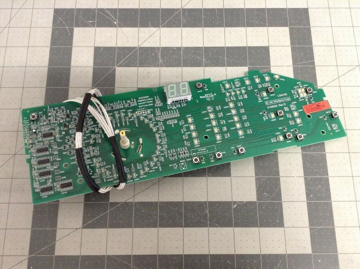 Whirlpool Washer User Interface Control Board W10399102 W10394244 - ApplianceSolutionsHub